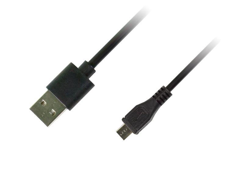 Кабель Piko USB2.0 AM-MicroUSB BM, 1м, Black REVERS (1283126474101 )