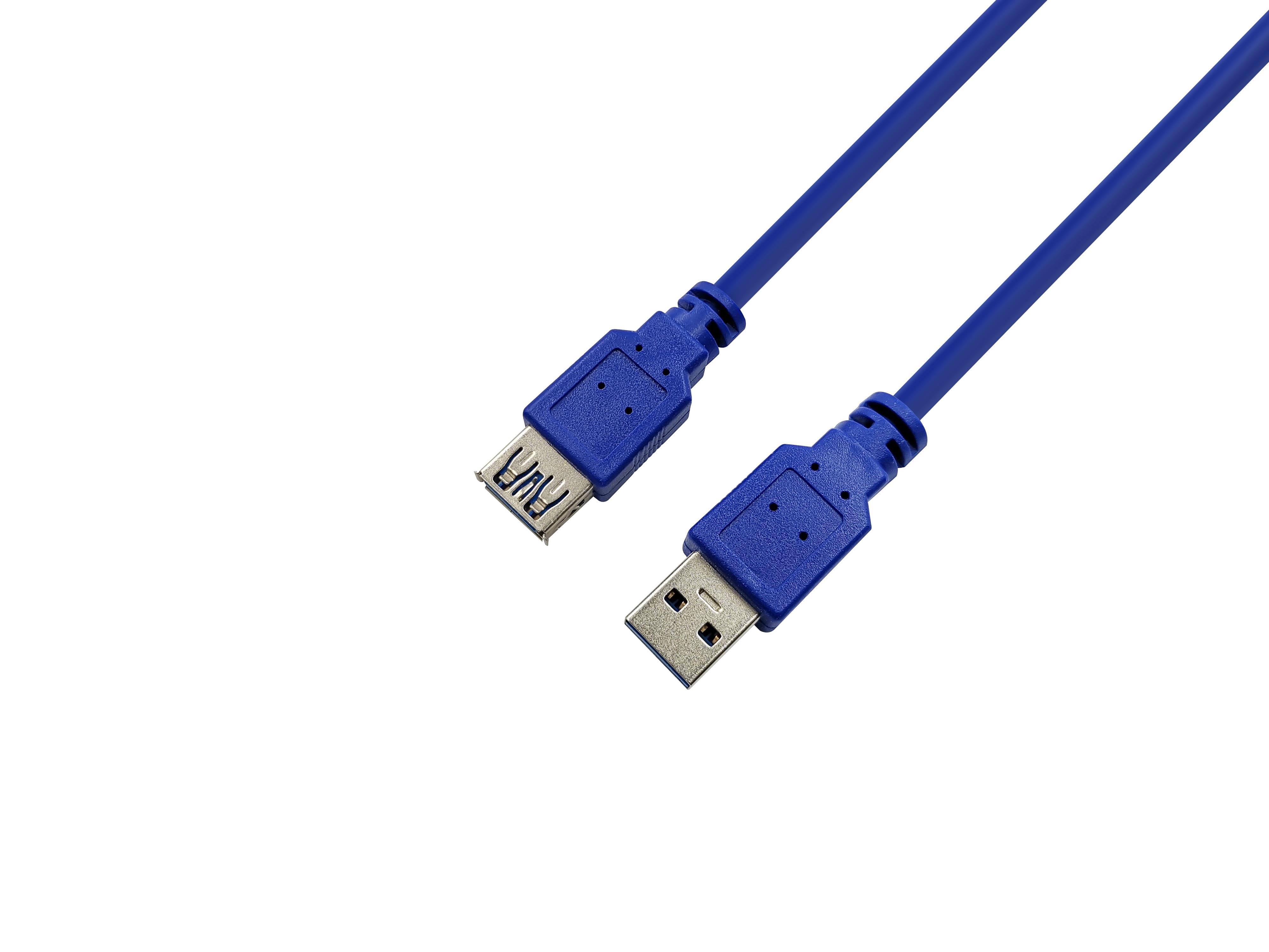 Кабель ProLogix USB 3.0 AM/AF, Blue, 3м (PR-USB-P-11-30-3m) в інтернет-магазині, головне фото