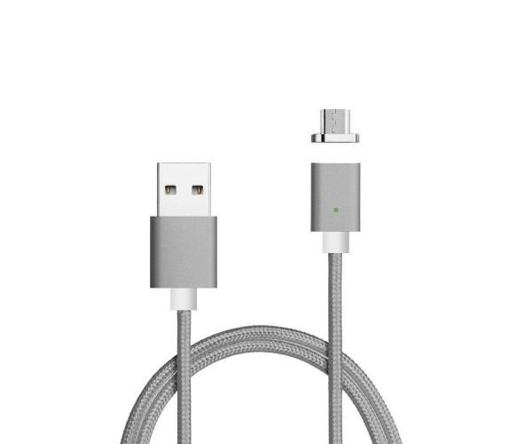 Voltronic  USB-microUSB, 1м, Gray (YT-MCFB-M/Gr/15591)
