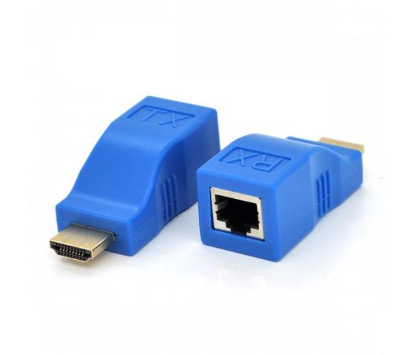 Адаптер Voltronic HDMI-RJ-45 Blue (YT-SCPE HDMI-30m720P/14662) в інтернет-магазині, головне фото