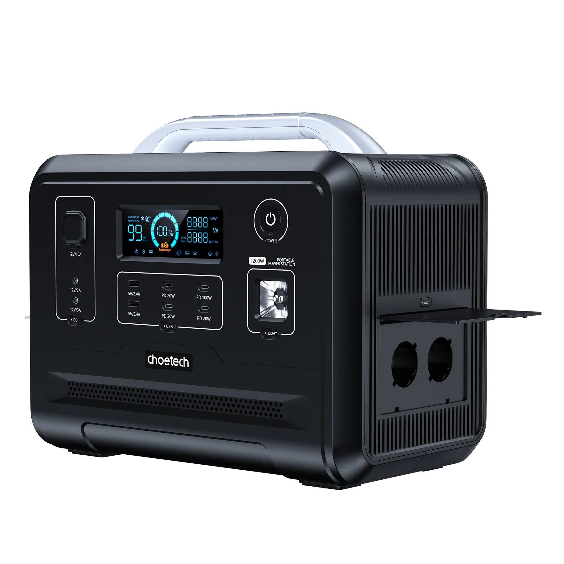 в продаже Портативная зарядная станция Choetech Portable Power Station 1200W (BS005) - фото 3