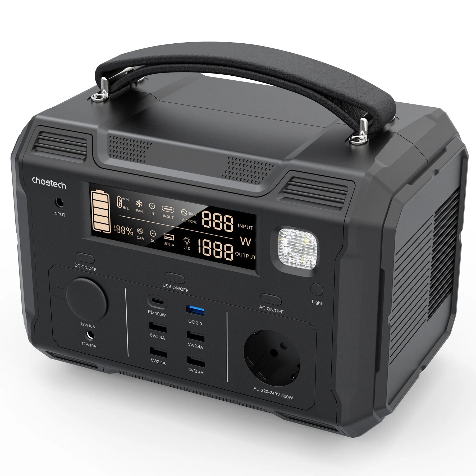 Choetech Portable Power Station 500W (BS004)