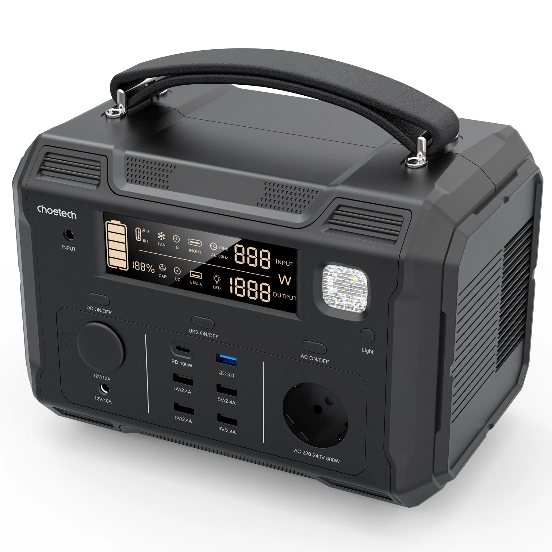 Choetech Portable Power Station 500W (BS004)