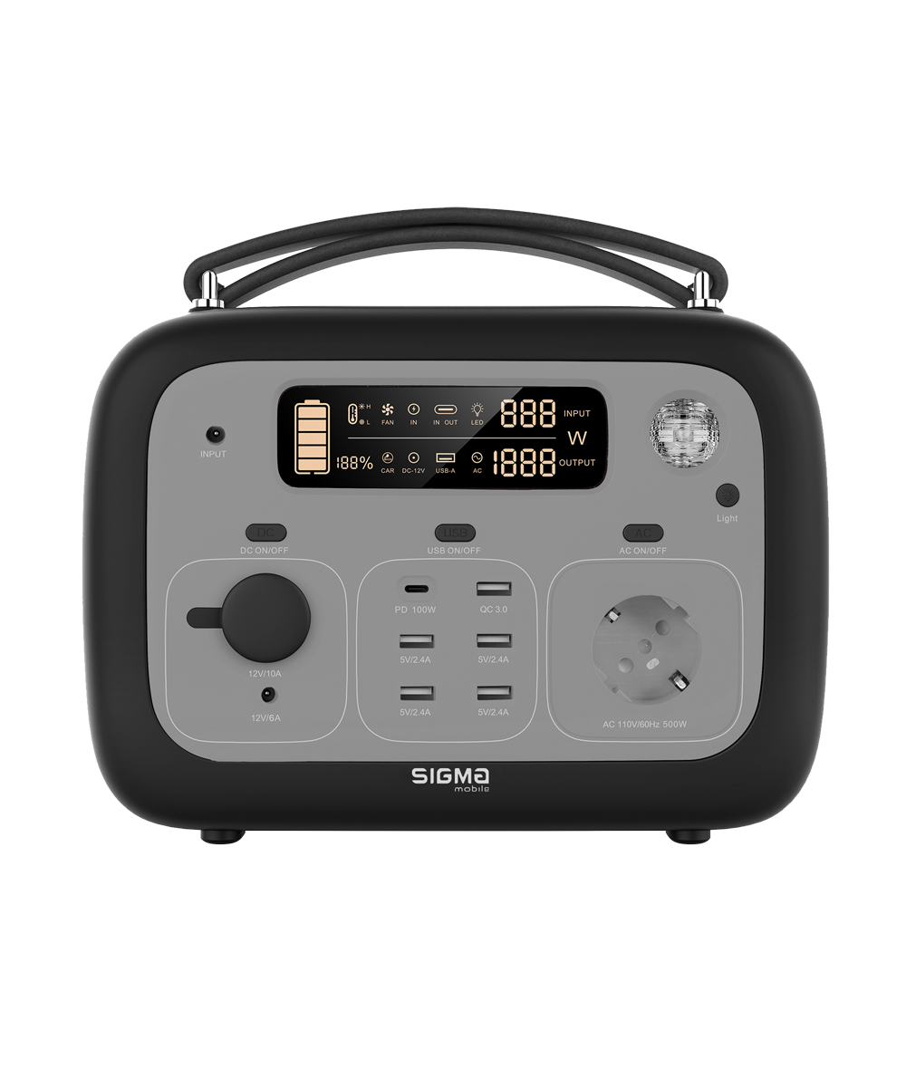 Портативная зарядная станция Sigma mobile X-power SI140APS Black-grey (4827798424513)