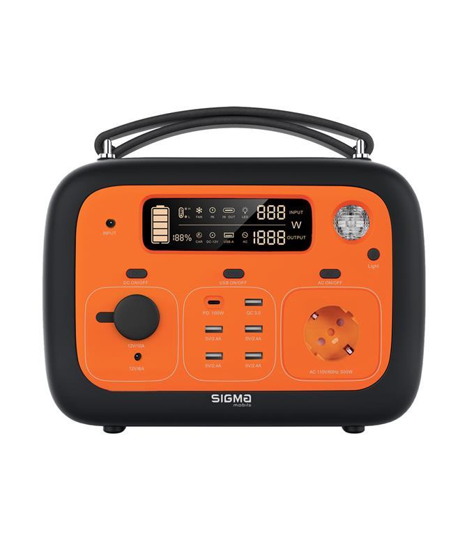 Портативна зарядна станція Sigma mobile X-power SI140APS Black-orange (4827798424520)