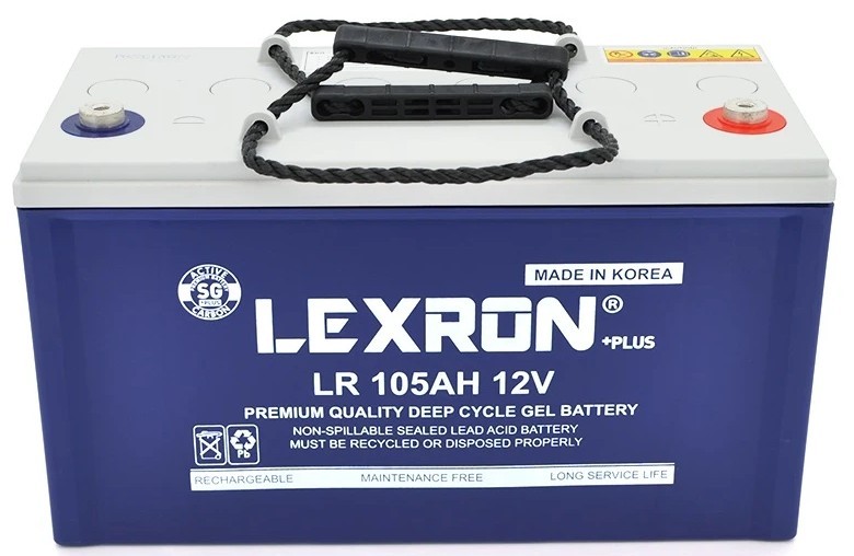 Акумулятор гелевий Lexron 12V 105AH (LR12-105/29824)