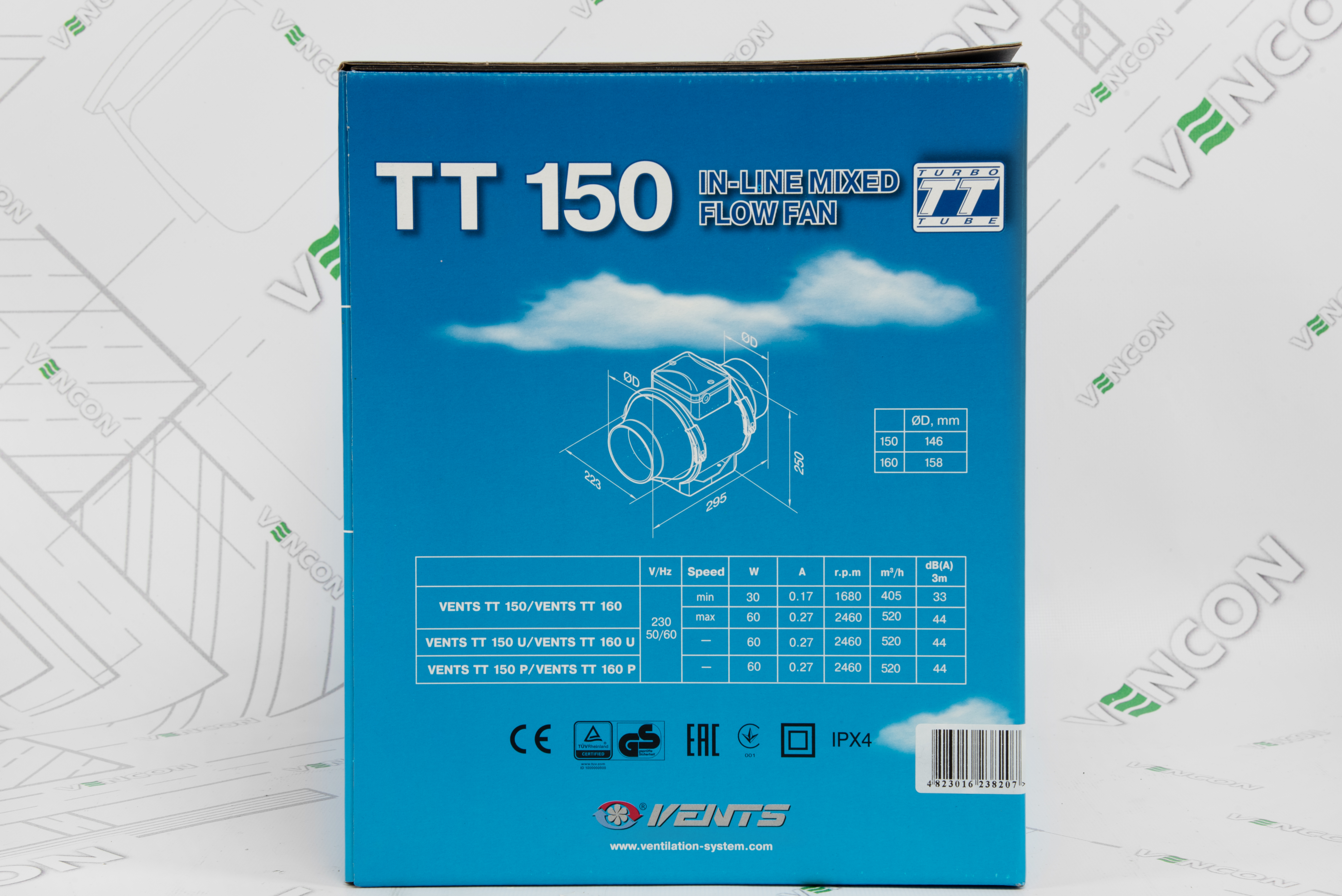 Канальний вентилятор Вентс ТТ 150 Т інструкція - зображення 6