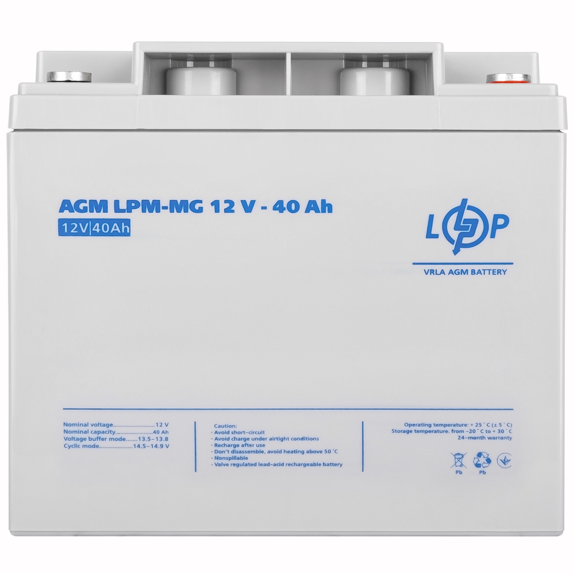 Аккумулятор мультигелевый AGM LogicPower LPM-MG 12 - 40 Ah