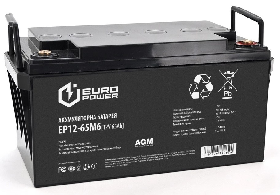 Europower 12V 65AH (EP12-65M6/14262)