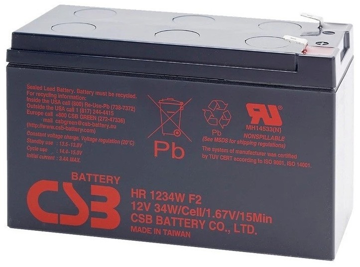 Акумулятор CSB 12V-9Ah (HR1234WF2/04410) в інтернет-магазині, головне фото