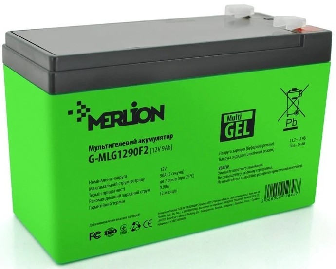 Акумулятор Merlion 12V-9Ah (G-MLG1290F2/12648) в інтернет-магазині, головне фото