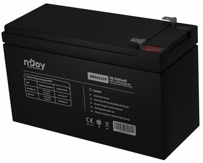 в продаже Аккумулятор nJoy HR09122F 12V-9Ah (BTVACIUOCTH2FCN01B) - фото 3