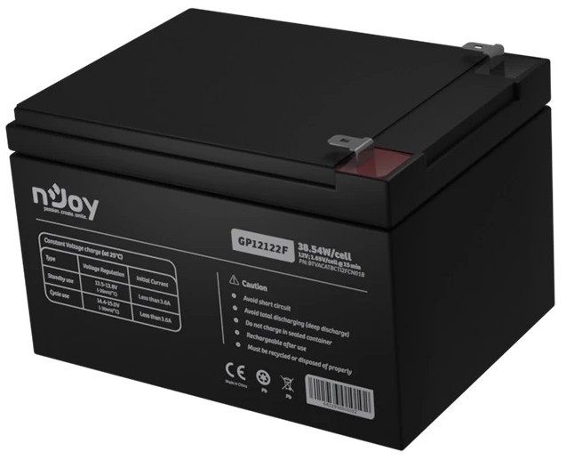 Аккумулятор njoy GP12122F 12V-12Ah (BTVACATBCTI2FCN01B) цена 679.00 грн - фотография 2