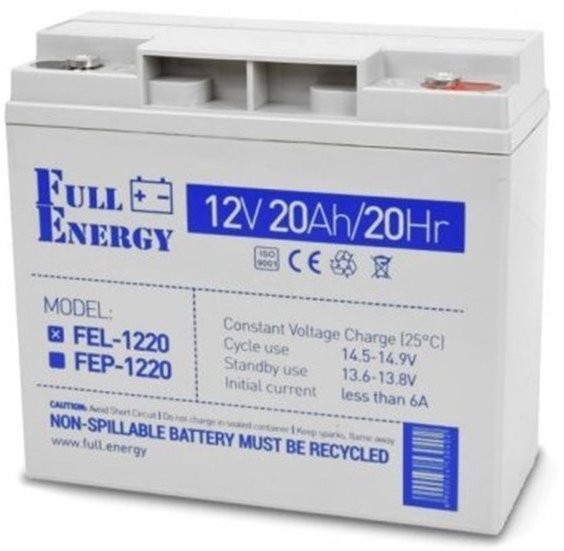 Отзывы аккумулятор Full Energy FEL-1220 12V 20Ah (FEL-1220)