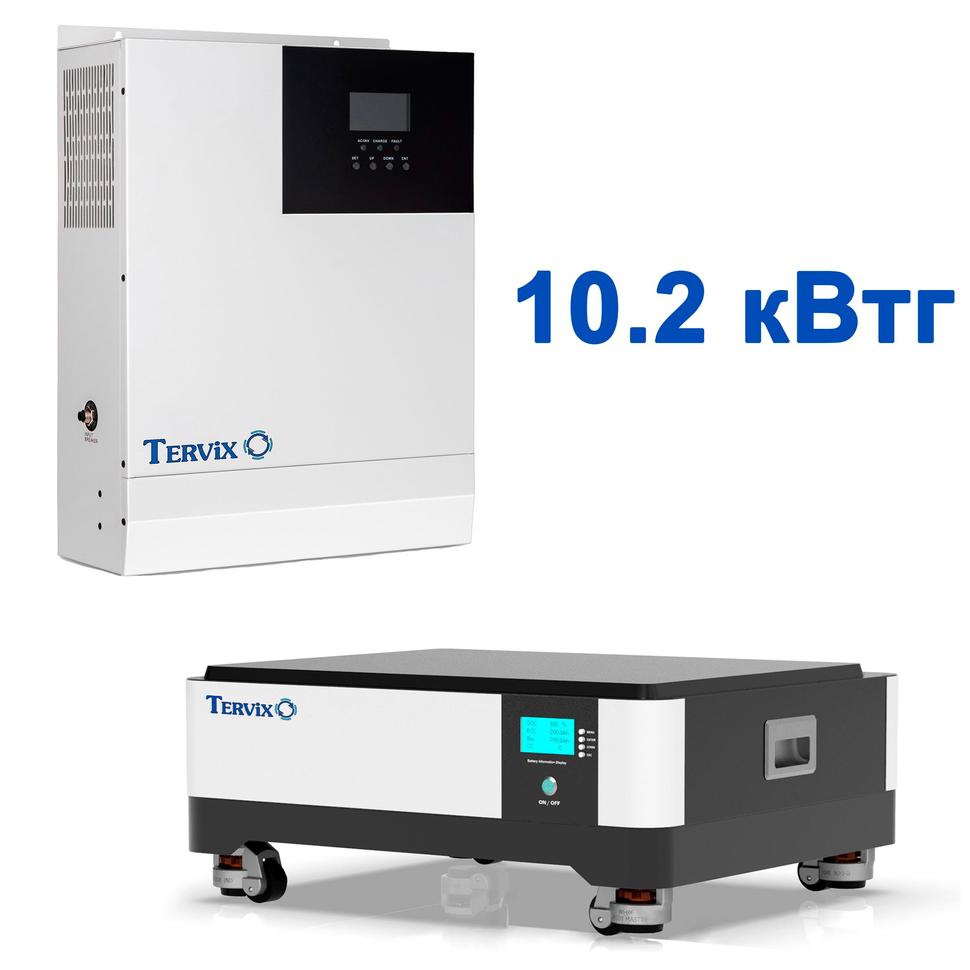 Отзывы система автономного питания Tervix BANKA 10,2 кВтч - инвертор 5кВт + аккумулятор 51,2В 200 Ач 693522