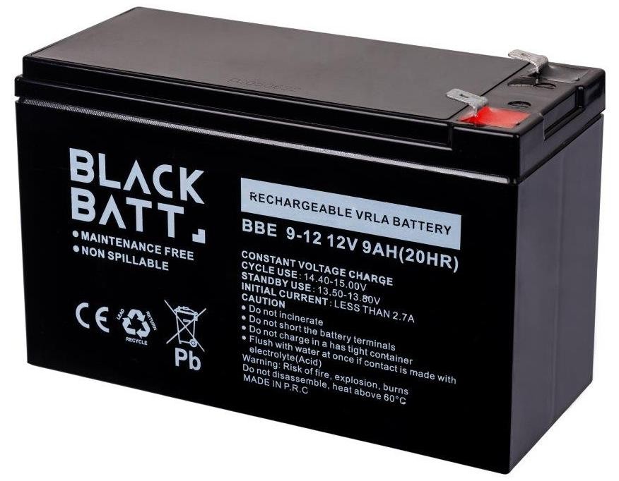 Акумулятор Blackbatt BB 09 12V/9Ah ціна 699.00 грн - фотографія 2