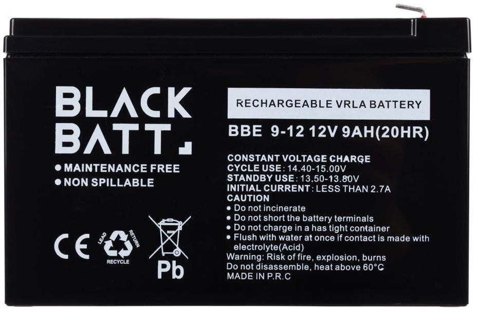 Инструкция аккумулятор Blackbatt BB 09 12V/9Ah