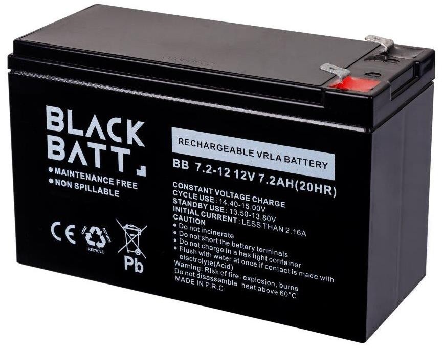 Акумулятор Blackbatt BB 12V/7.2Ah ціна 569 грн - фотографія 2