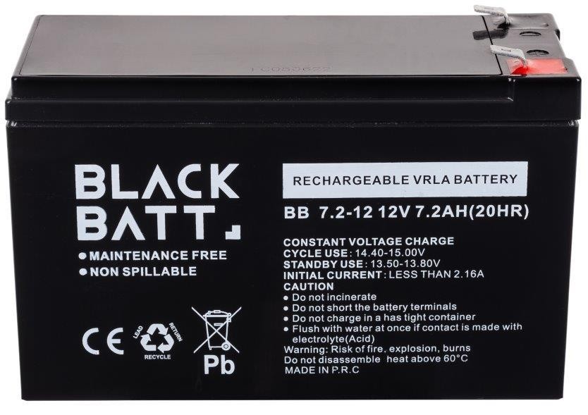 в продажу Акумулятор Blackbatt BB 12V/7.2Ah - фото 3