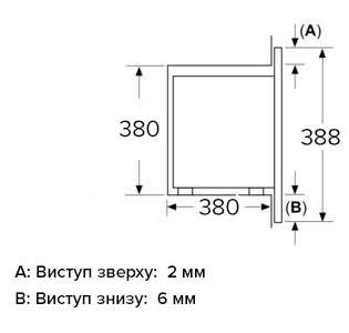 Interline MWG 725 ESA BA Габаритні розміри