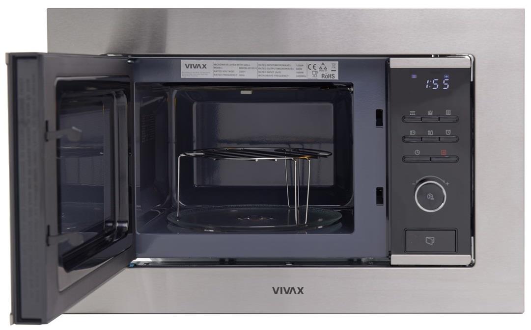 Мікрохвильова піч з грилем Vivax MWOB-2015G X ціна 6999 грн - фотографія 2