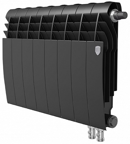 Биметаллический радиатор черный Royal Thermo BiLiner 350 /Noir Sable VR - 10 секций