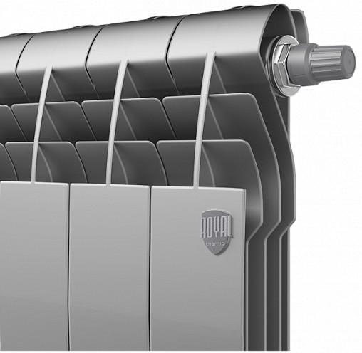 Радиатор для отопления Royal Thermo BiLiner 350 /Silver Satin VR - 10 секций цена 9150.00 грн - фотография 2