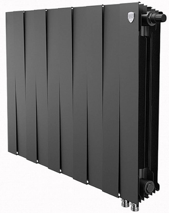Биметаллический радиатор черный Royal Thermo PianoForte VD 500/Noir Sable - 10 секций (HC-1355193)