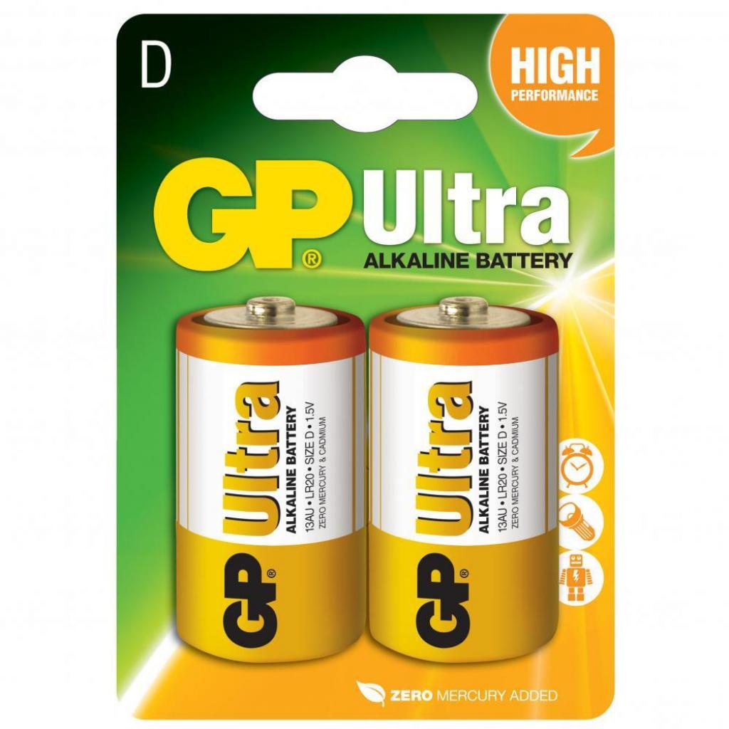 Батарейка Gp D GP Ultra LR20*2 (13AU-U2) в інтернет-магазині, головне фото