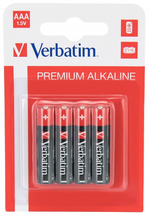Батарейка Verbatim AAA alcaline * 4 (49920) в інтернет-магазині, головне фото