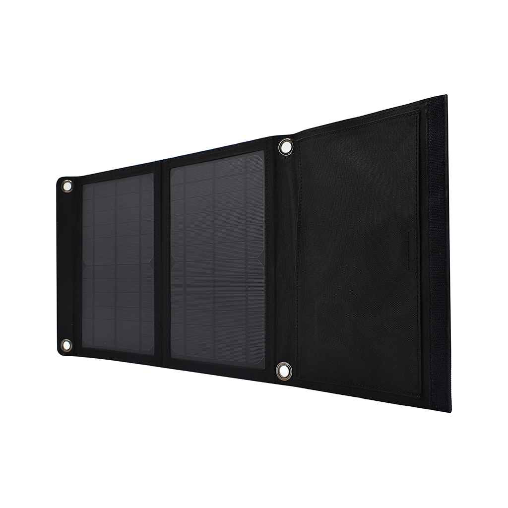 Портативна сонячна батарея PowerPlant 14W з контролером 2xUSB-A (PB930555) ціна 1599.00 грн - фотографія 2