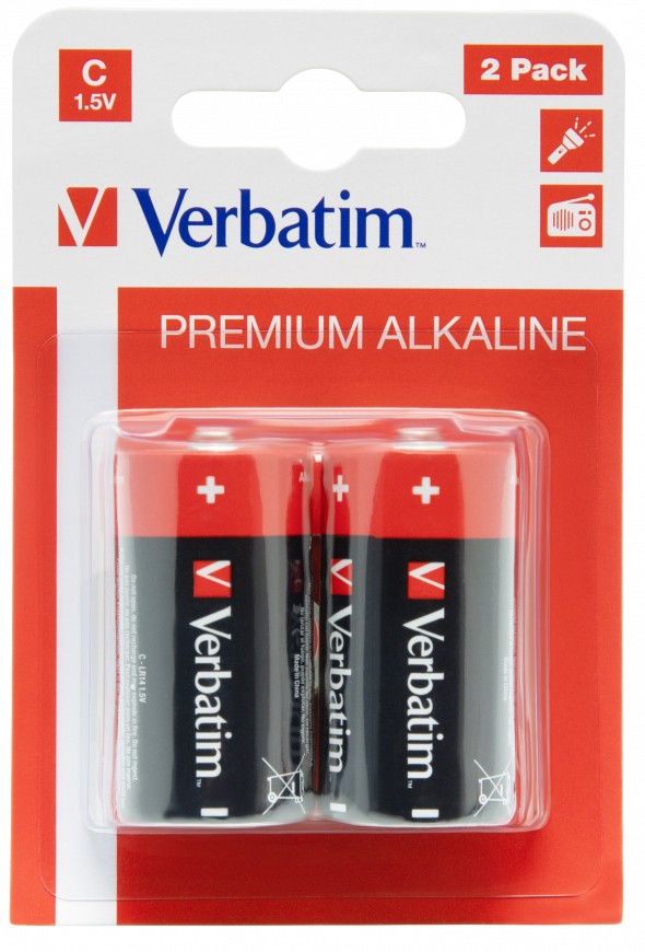 Батарейка Verbatim C alcaline * 2 (49922)