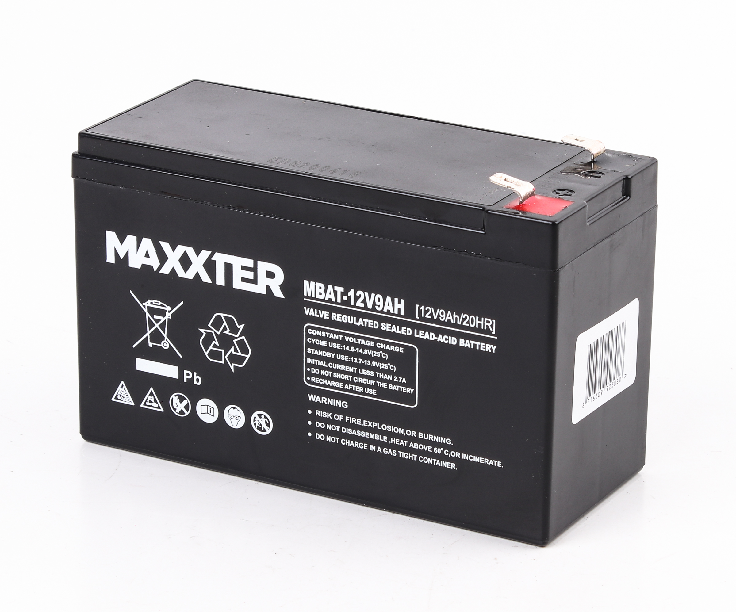Характеристики аккумулятор Maxxter MBAT-12V9AH