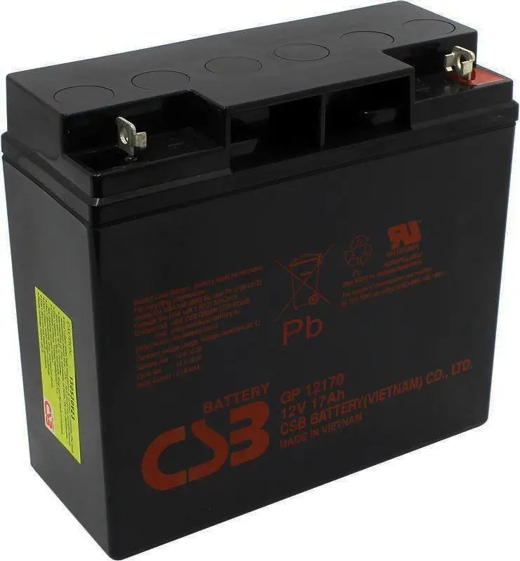 Акумуляторна батарея CSB 12V 17 Ah (GP12170B1/ V3) ціна 2908.00 грн - фотографія 2