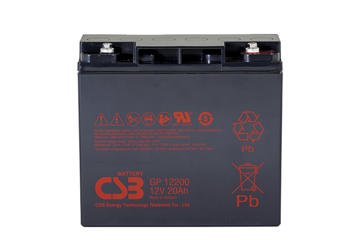 Акумуляторна батарея CSB 12V 20 Ah (GP12200) ціна 3988 грн - фотографія 2