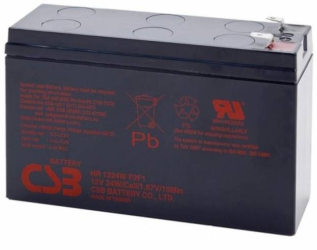Акумуляторна батарея CSB 12V 6.5Ah (HR1224WF2F1) ціна 1047.60 грн - фотографія 2