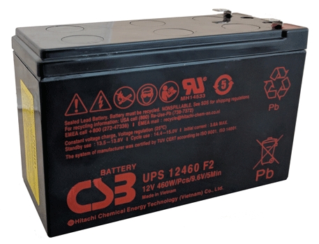 Аккумуляторная батарея CSB 12V 9 Ah (UPS12460) цена 1201 грн - фотография 2