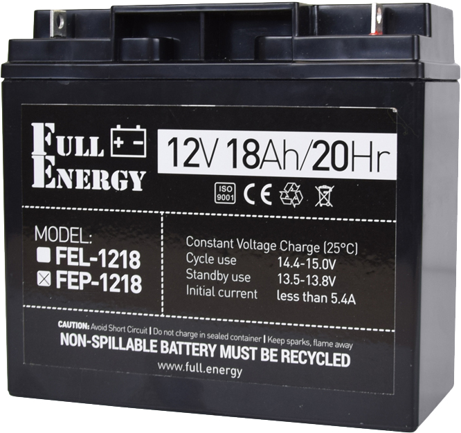 Характеристики акумуляторна батарея Full Energy 12V 18Ah (FEP-1218)