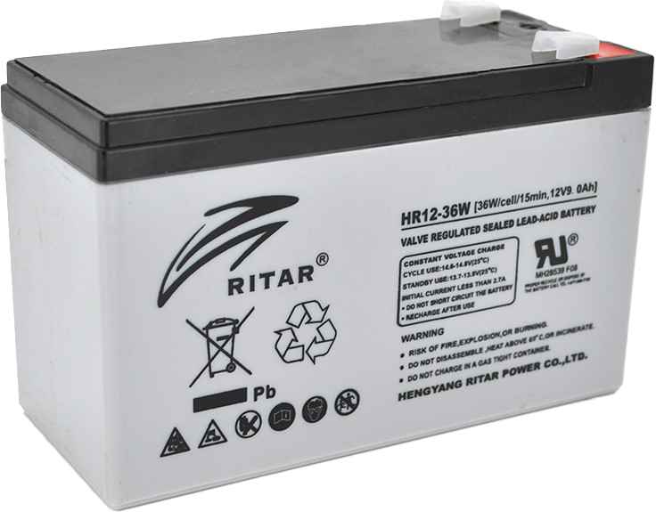 Аккумулятор 9 A·h Ritar HR1236W, 12V-9.0Ah (HR1236W)