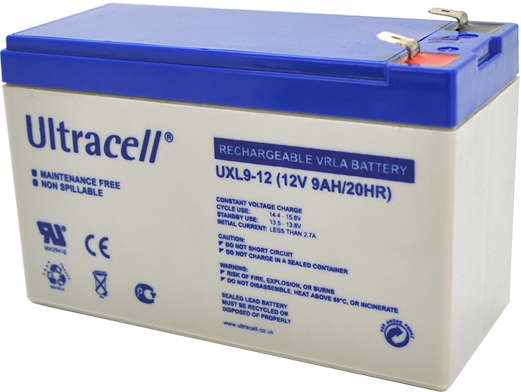 Цена аккумуляторная батарея Ultracell 12V-9Ah, AGM (UXL9-12) в Киеве