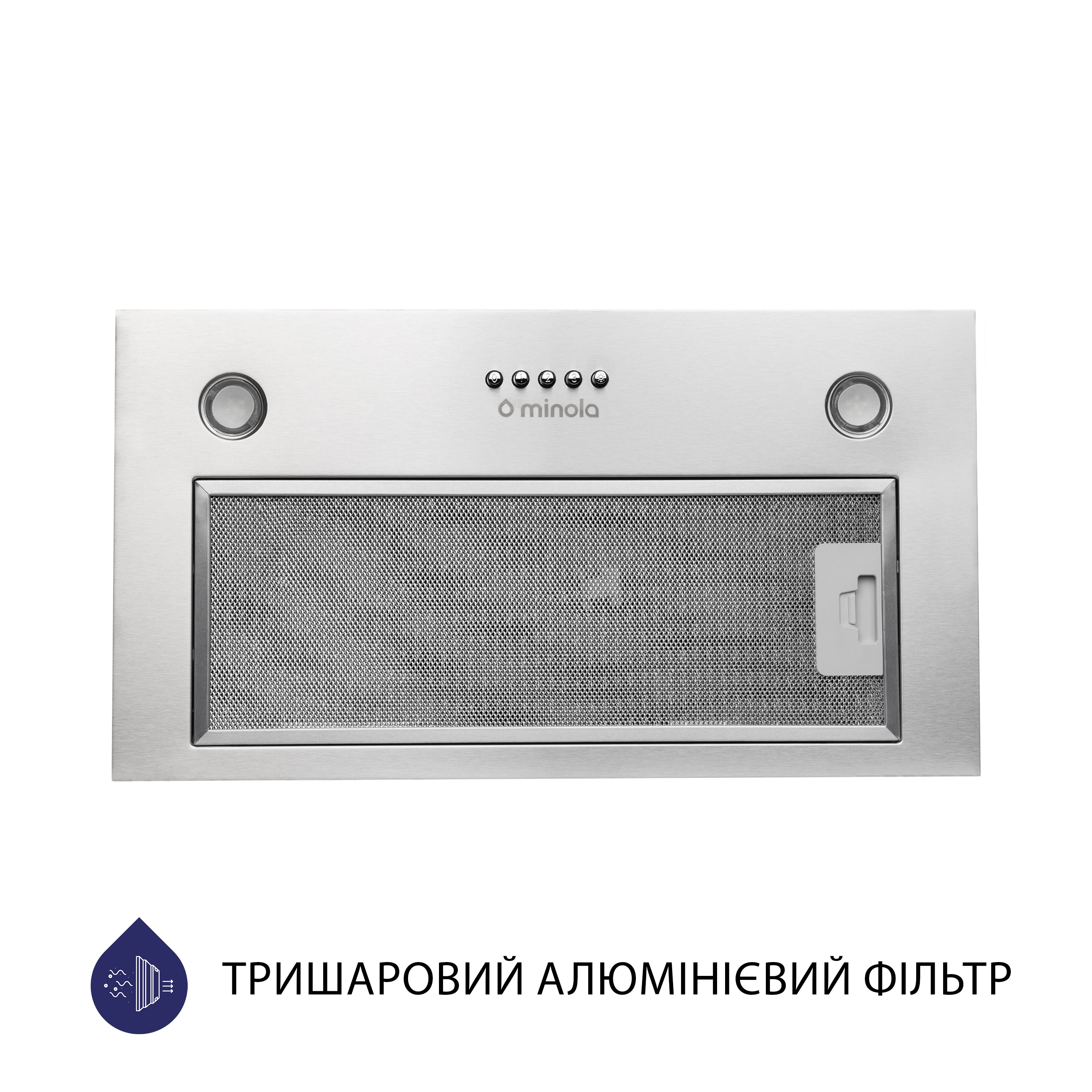 Витяжка кухонная полновстраиваемая Minola HBI 5627 I 1000 LED цена 4079.00 грн - фотография 2
