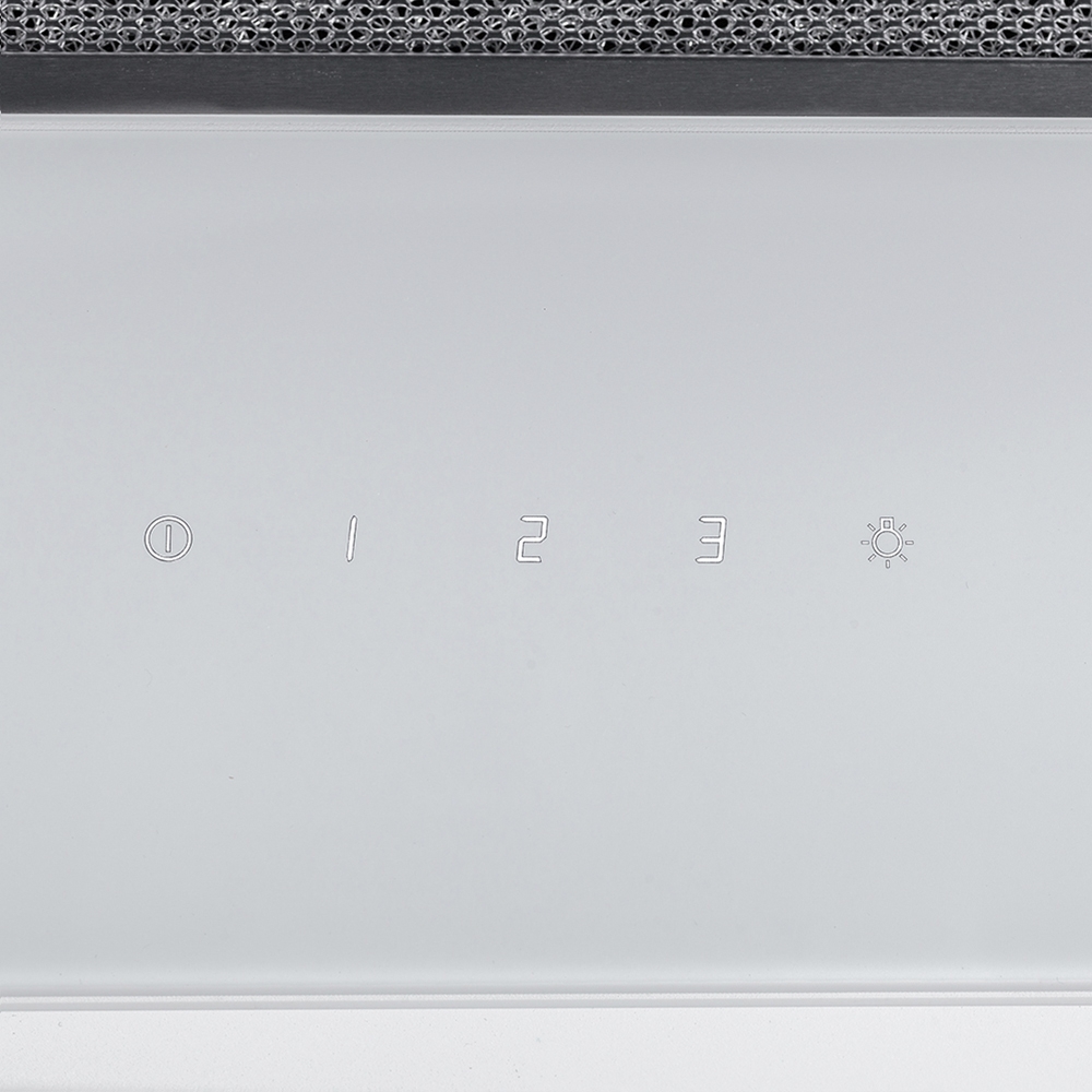 обзор товара Витяжка кухонная декоративная наклонная Minola HVS 9412 WH 850 LED - фотография 12