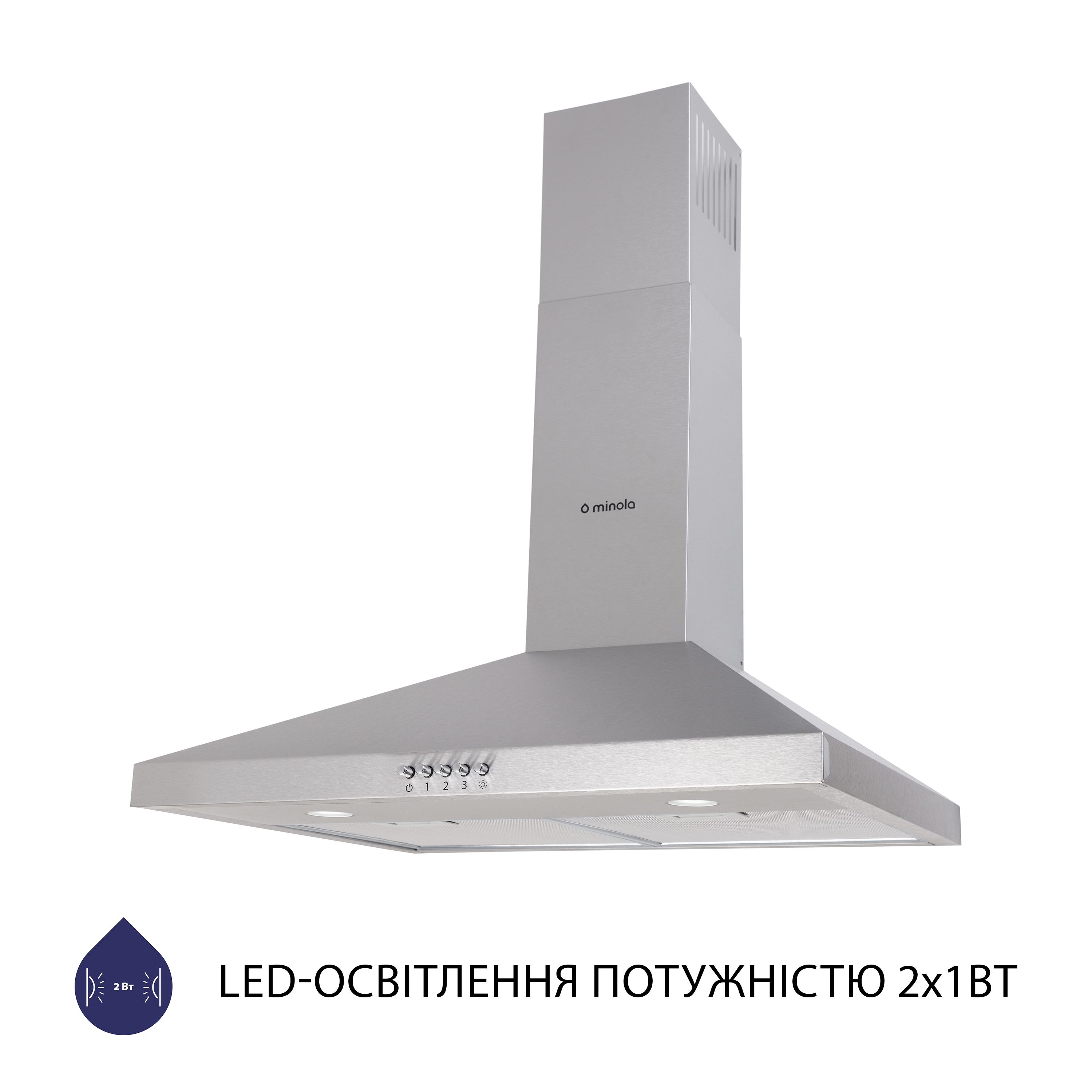 в продаже Витяжка кухонная купольная Minola HK 6412 I 850 LED - фото 3