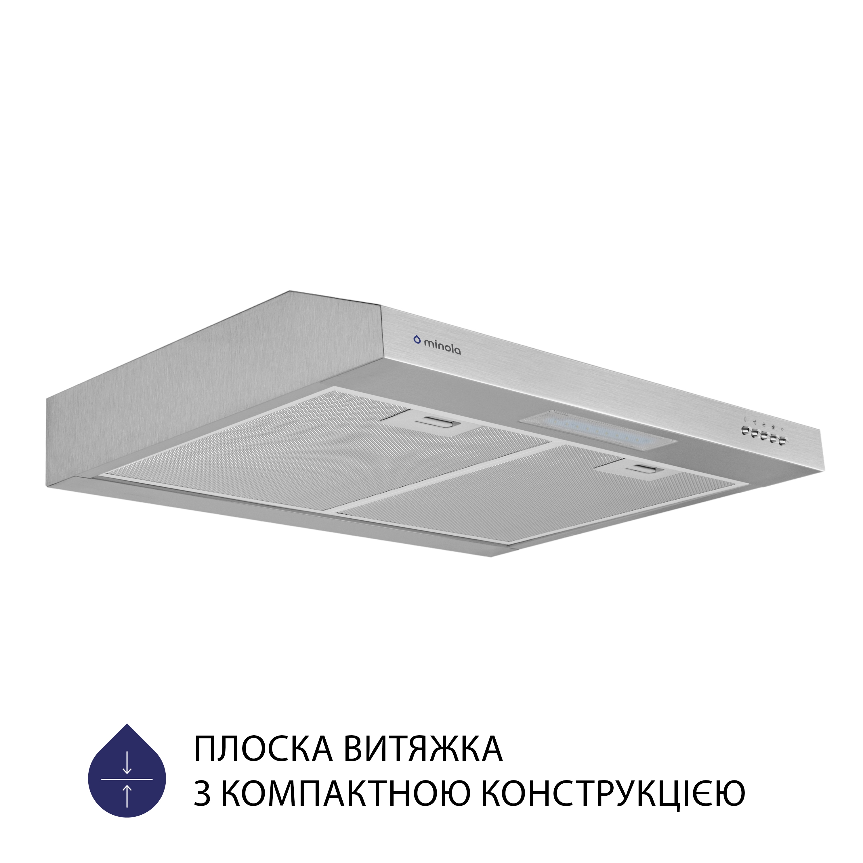 Витяжка кухонная плоская Minola HPL 612 I цена 2249.00 грн - фотография 2