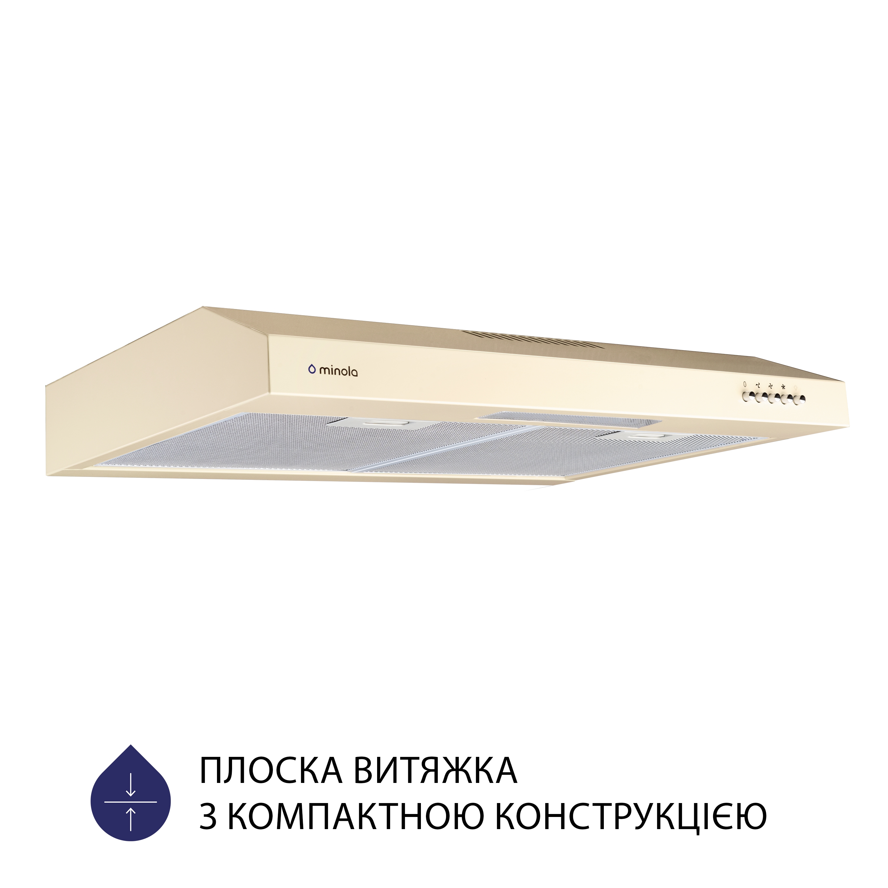Витяжка кухонна плоска Minola HPL 612 IV ціна 2189.00 грн - фотографія 2
