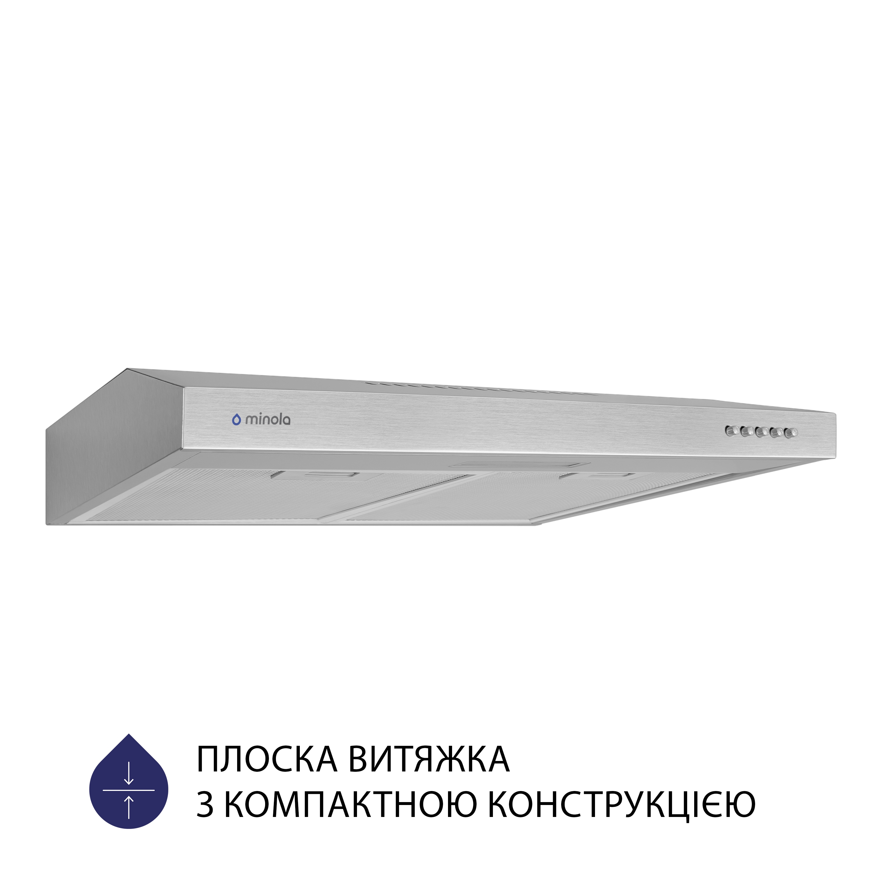 Витяжка кухонная плоская Minola HPL 613 I цена 2799.00 грн - фотография 2