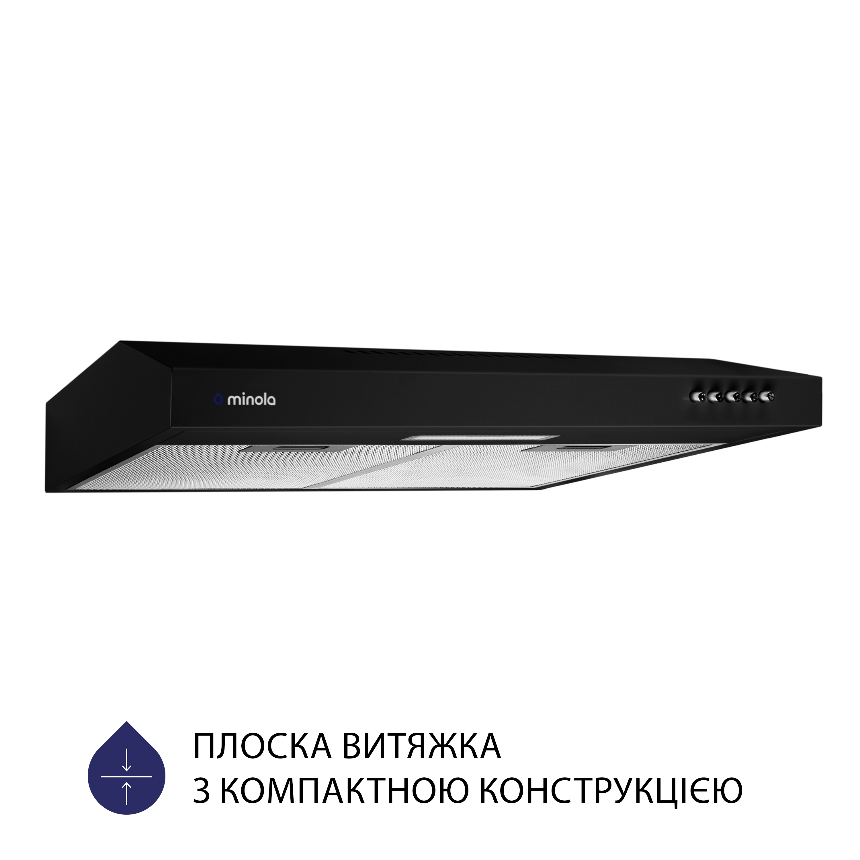 Витяжка кухонная плоская Minola HPL 513 BL цена 0 грн - фотография 2