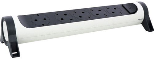в продаже Блок розеток Legrand Премиум 5х2К+С розеток 16 А, поворотный, без кабеля Белый/Черный (694546) - фото 3