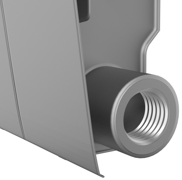 Радиатор для отопления Royal Thermo BiLiner 350 /Silver Satin - 10 секций (HC-1345188) цена 3999 грн - фотография 2