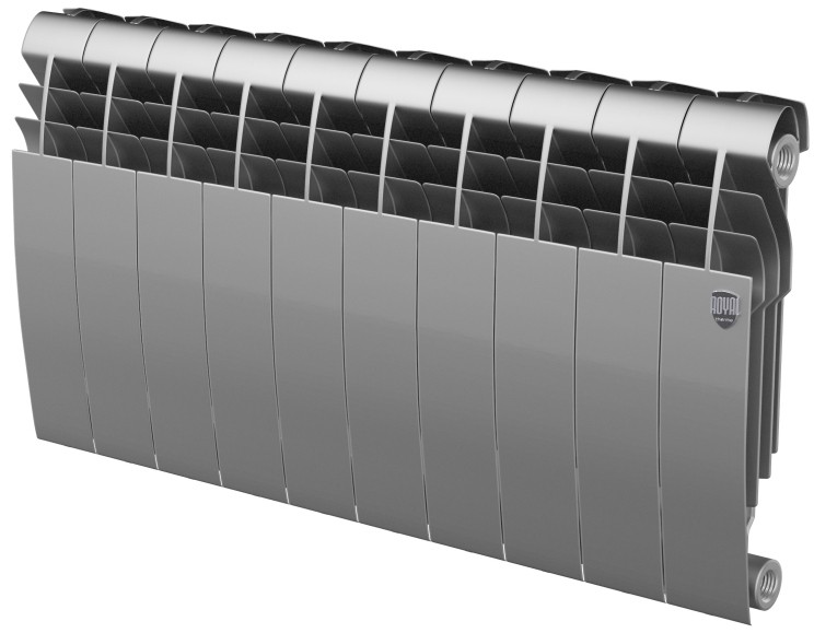 Радиатор биметаллический на 10 секций Royal Thermo BiLiner 350 /Silver Satin - 10 секций (HC-1345188)